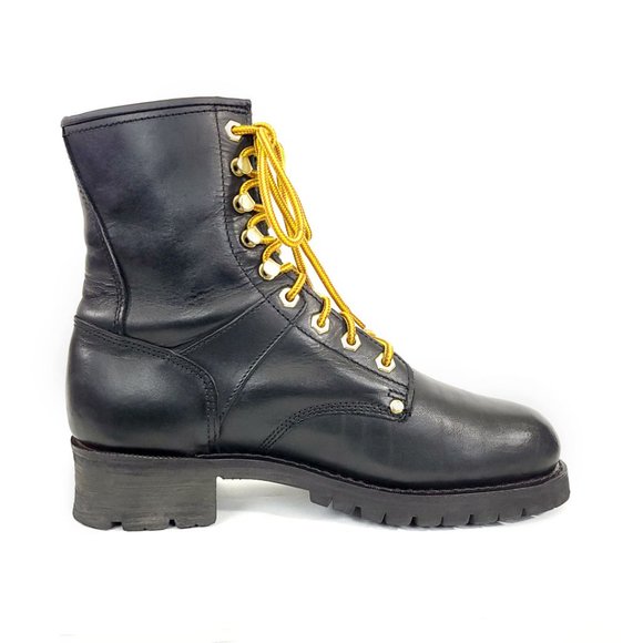 AdTec Mens 9” Logger Boot - Black Leather NWOT - Picture 8 of 15